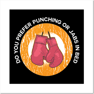 Vintage Boxer Boxing Gloves Design Funny Boxing Quote Posters and Art